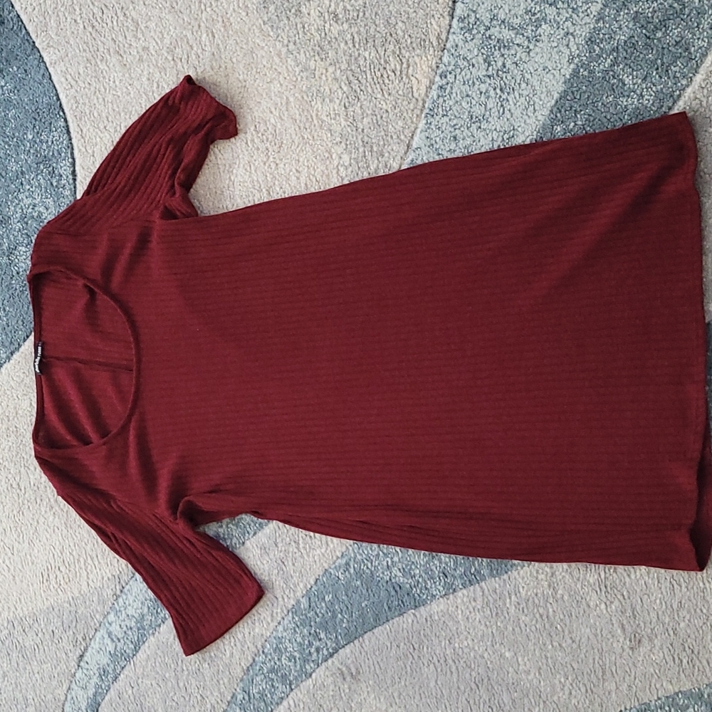 Charlotte Russe Ribbed Sweater Dress